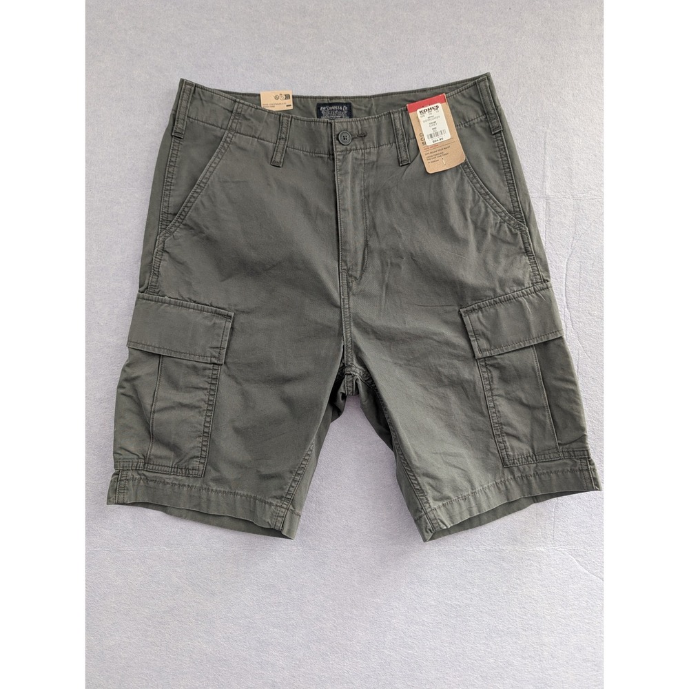 Levi's Cargo Shorts Mens 30 Grey Loose Fit 9" Inseam Cotton NWT Orig $54.95